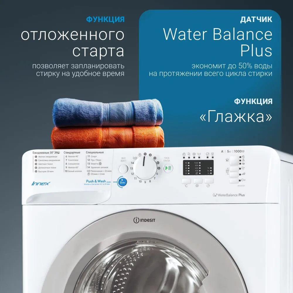 Расспродажа Стиральной машины Indesit BWSA51051S BY с рассрочкой под 0% 🌟